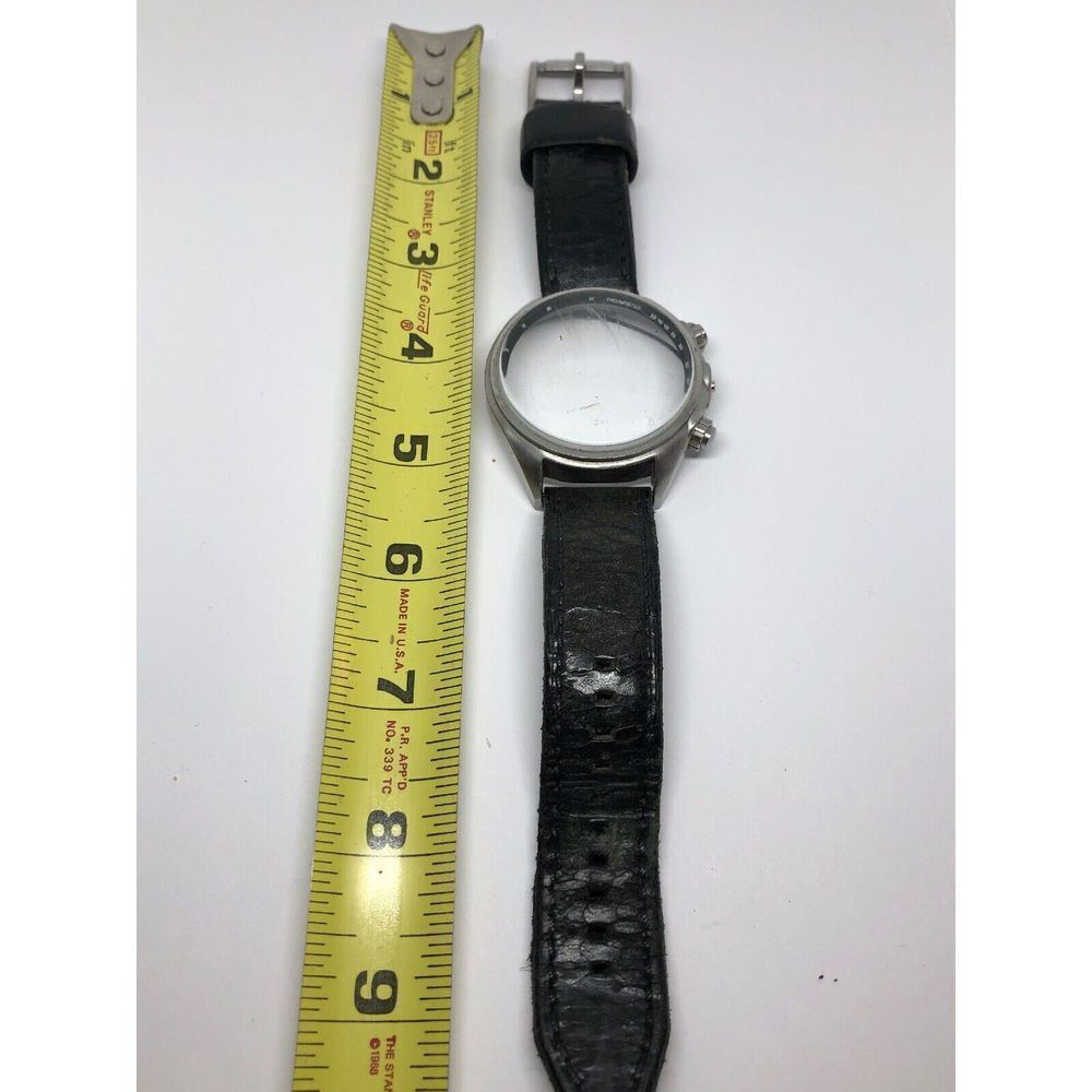 Fossil Genuine Leather Watch Full Band 22mm W/Case Use For Parts 22mm J240